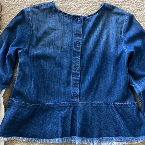 Cloth & Stone Long Sleeve Peplum Blouse - Picture 7 of 7